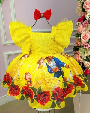 Vestido Temático - A Bela e a Fera