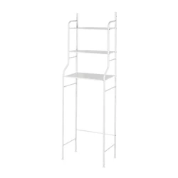 Rack Banheiro C Prateleira Organizador Em Metal Ajustável