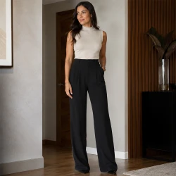 [LEVE 3 PAGUE 2] Calça Feminina Helena em Seda Gelo e Elastano (Elegante, confortável e irresistível!)