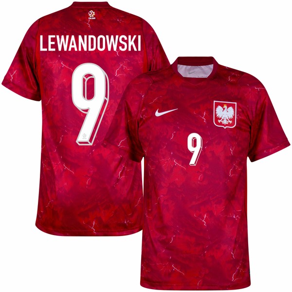 Camisa Seleção Polônia Away 2026/27 Lewandowski 9