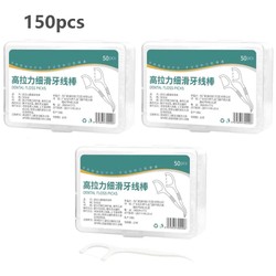 1/2/5/10 caixa portátil descartável fio dental palito de plástico de alta tensão fio dental vara caixa de fio dental ﻿ Cuidados bucais