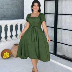Vestido Midi Luxo 