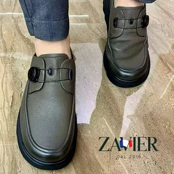 [COMPRE 1 E LEVE 2] – Mocassim de Couro Bovino Premium – Fivela Automática – Elegante e Confortável