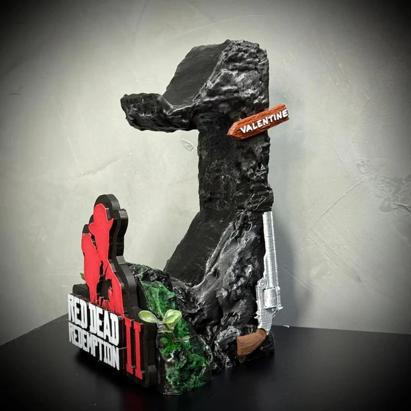 Suporte Premium Duplo Para Controle Ps5/ Ps4 e Xbox Red Dead Redemption 2 de luxo pintado a mão + CHAVEIRO DE BRINDE Pronta Entrega