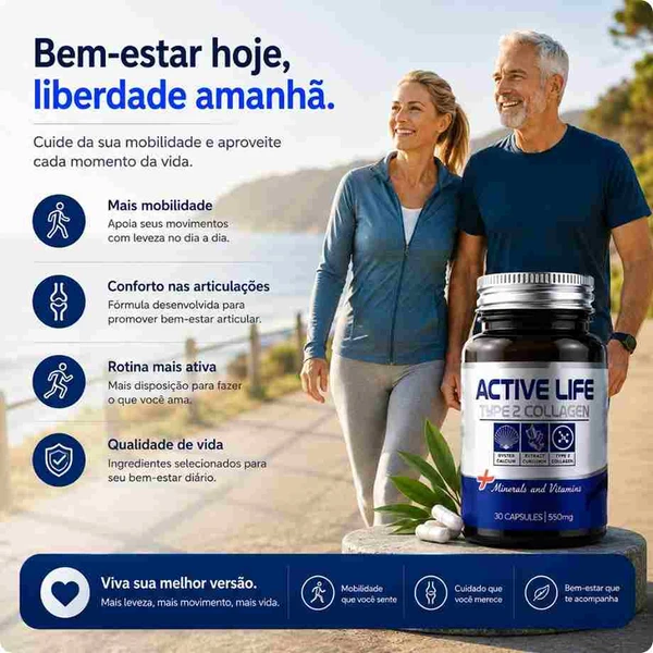 Active Life - Mobilidade e conforto para sua rotina - Kit com 2 frascos