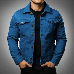 Jaqueta Jeans Masculina Slim Matezzo