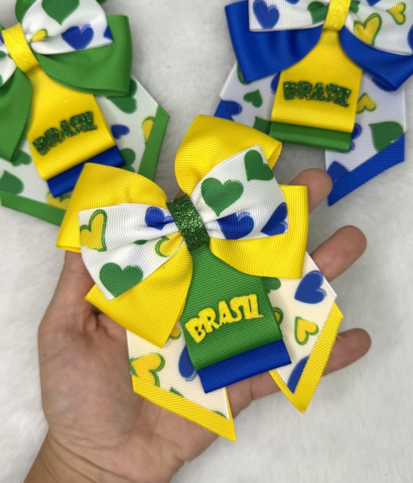 Laçarote Coração Brasil - Copa - 3 unid 