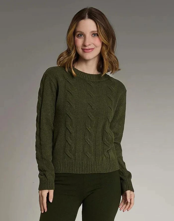 Blusa Trançada Varena De Inverno Velour