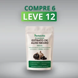 Herbavita® Alho Negro Fermentado 6.000mg - 10% de Desconto no Pix + Frete Grátis