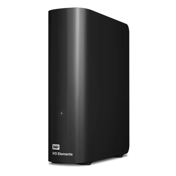 HD Externo Western Digital 16TB Elements Desktop 3.5 USB 3.0 com Fonte Preto - WDBWLG0160HBK-NESN