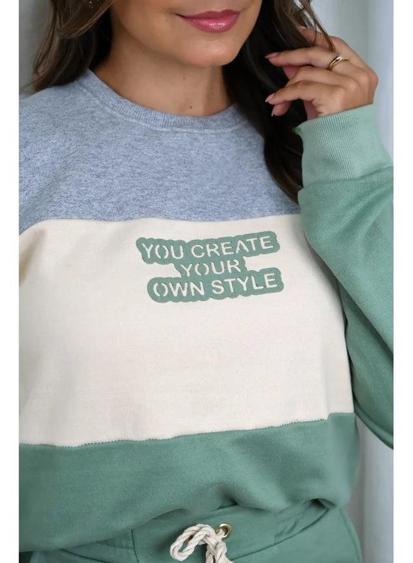 Conjunto Moletom Peluciado Style Verde
