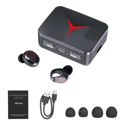Fone De Ouvido M90 Pro Gamer Sem Fio Bluetooth 5.3 Hifi Stereo À Prova D'água