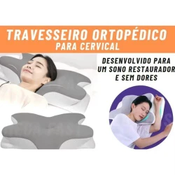Travesseiro Ortopédico Borboleta em Espuma de Memória Ergonômico