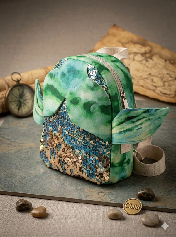 BOLSA SEREIA ESCAMAS VIVA FLOR COM ALÇA NAS COSTAS 1301 