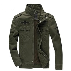 Jaqueta Militar Masculina Plus Size M-6XL - Algodão e Poliéster