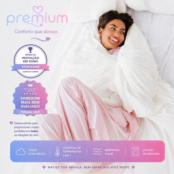 Promoção de inverno (Pague 1 Leve 2) Edredom Marshmallow 2 em 1 + Frete Grátis