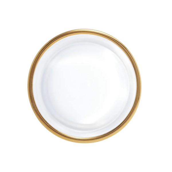 Vaso de Vidro com Borda Dourada Liz 9cm x 22cm