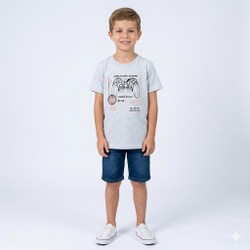 CAMISETA MASCULINA 47958 PULLA BULLA CINZA