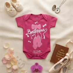 BODY BAILARINA PINK BEBE BRINCALHÃO
