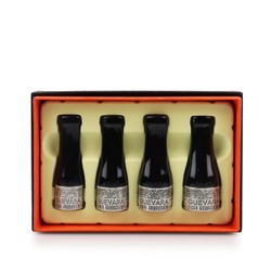 Kit com 4 Piteiras para Charuto Guevara - Prata Velho