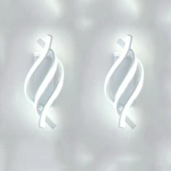 Arandela de Parede LED com Design Espiral e Estilo Moderno