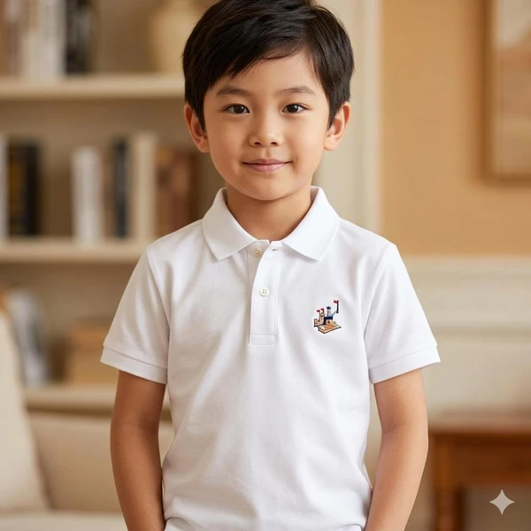 POLO MANGA CURTA SOCIAL MASCULINA BRANCO DAME DOS - 6884