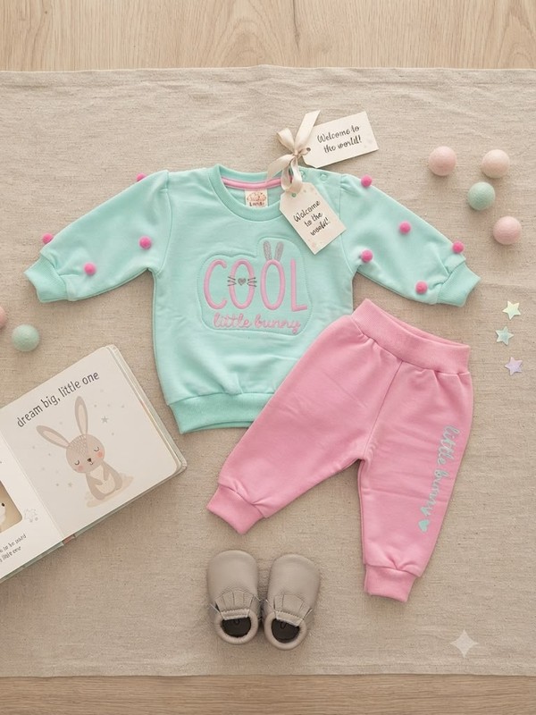 CONJUNTO COOL VERDE/ROSA 7548 TIME KIDS