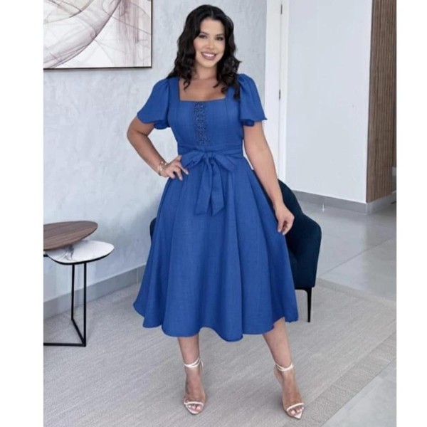 Vestido Midi Luxo 