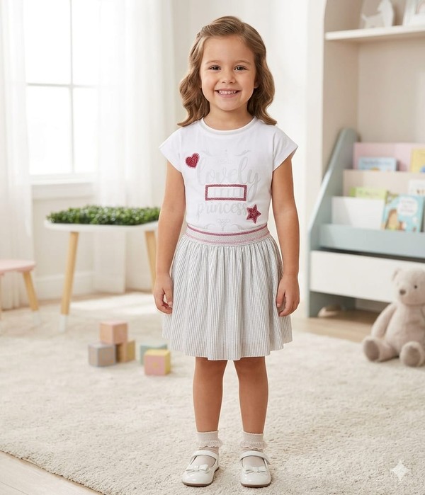 CONJUNTO VERAO CHARMING 17048 PETIT CHERIE INFANTIL