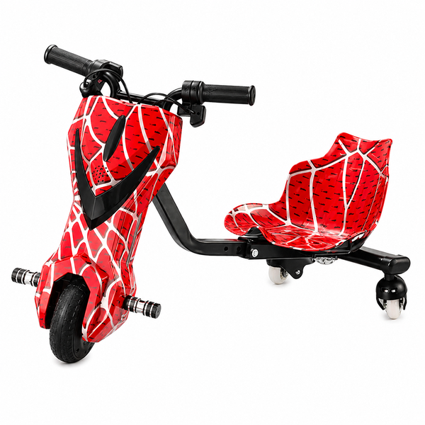 Drift Trike Elétrico Radical 360° Infantil Vermelho