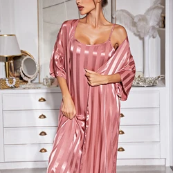 Conjunto Robe e Camisola Luxury Seda