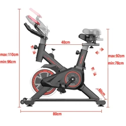 Bicicleta Spinning Ergométrica Para Exercícios Com Monitor Profissional Sport Suporta até 120kg
