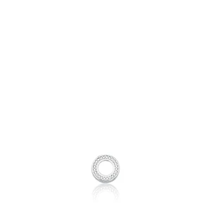Pingente Galeria Zircônia Vazado Redondo 10MM (24) BRANCO