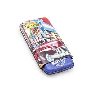 Porta 3 Charutos em Couro Welcome To Cuba - Azul
