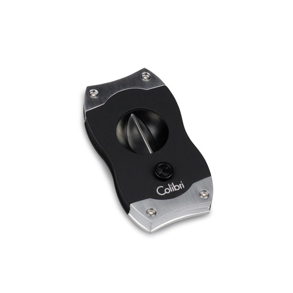 Cortador de Charutos Colibri V-CUT - Preto e Prata