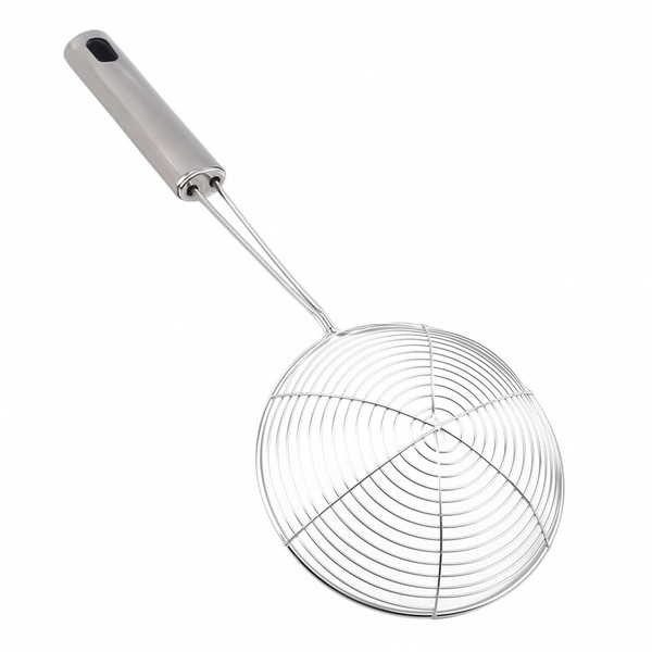 Skimmer oval de aço inoxidável, filtro de malha, pote de óleo, filtro de alimentos, panelas, filtro frito, filtro de cozinha, ferramenta de cozimento