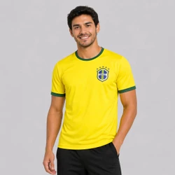 Camisa Brasil Canarinho Amarela 19 Endrick