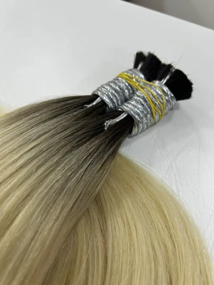 Cabelo Vietnamita Loiro Raiz Escura 75cm - 100gr