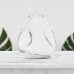 Vaso De Decoração Em Murano Édra Transparente