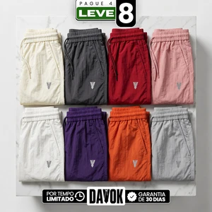 [Pague 4, Leve 8] Bermuda Tork Masculina em Nylon Texturizado de Alta Performance com Cós Elástico Reforçado e Ajuste Tático