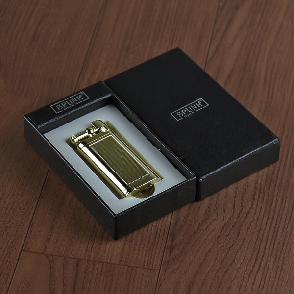 Isqueiro para Cachimbo Spunk Pipes Lines - Dourado