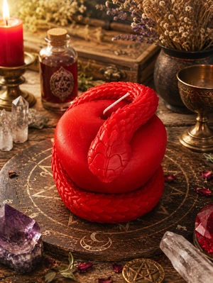 Vela Grande de Magia  Prosperidade Domínio Sedução  Agilidade Cobra na Maçã 