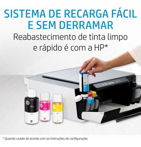 Refil de Tinta HP Azul Ciano - GT52
