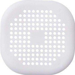 Adesivo de drenagem de chão de silicone quadrado, filtro de cabelo de esgoto de banheiro, capa de drenagem de chão de banheiro doméstico