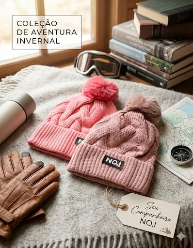 TOUCA FORRADA ROSA INFANTIL