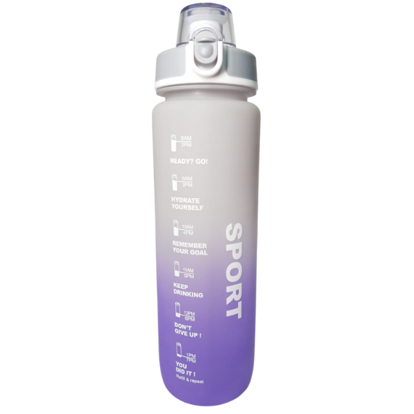 Garrafa de Água 1000ml Gym (Branco)