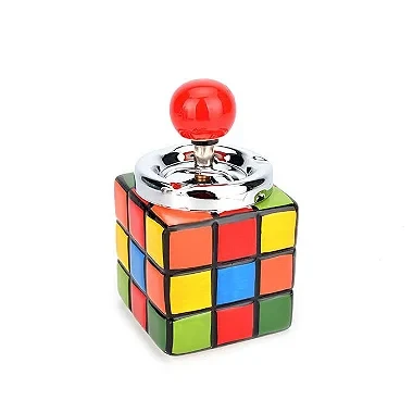 Cinzeiro para Cigarro de Cerâmica - Cubo Mágico 2
