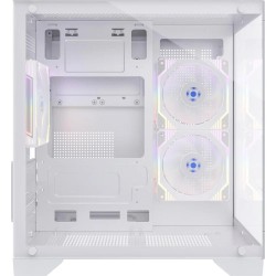 Gabinete Gamer Fortrek Clarity Frontal e Lateral em Vidro Micro ATX Branco