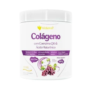 Colágeno c/ Coenzima Q10 & Ácido Hialurônico sabor uva 200g - Videira7