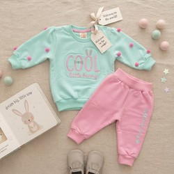 CONJUNTO COOL VERDE/ROSA 7548 TIME KIDS